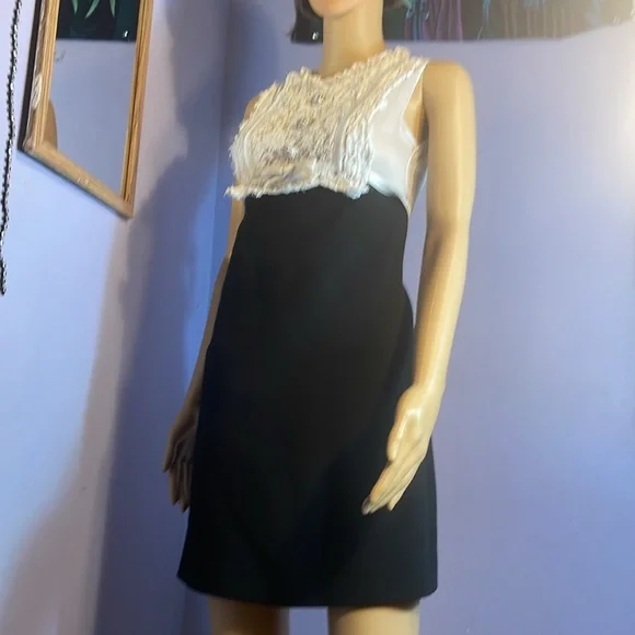 Miu Miu Mini~dress Silk, Lace, Crystal Embellishments, Length👌, Check! - Picture 7 of 15